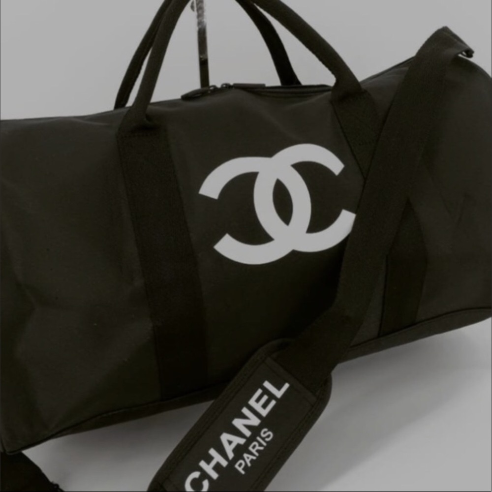 Chanel Black Nylon Duffel Bag NEW